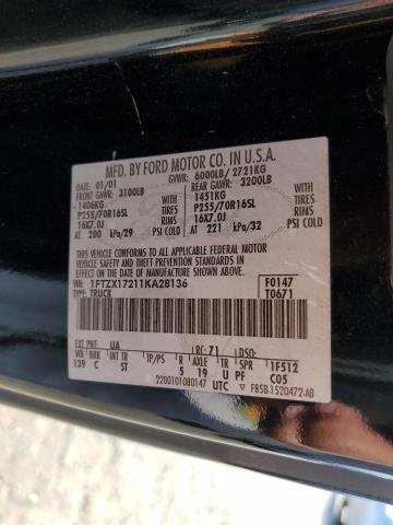 Photo 11 VIN: 1FTZX17211KA28136 - FORD F150 