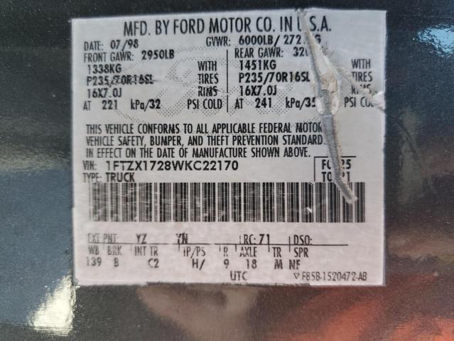 Photo 11 VIN: 1FTZX1728WKC22170 - FORD F150 