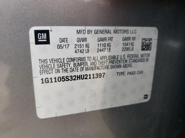 Photo 11 VIN: 1G1105S32HU211397 - CHEVROLET IMPALA LT 