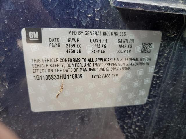 Photo 11 VIN: 1G1105S33HU118839 - CHEVROLET IMPALA 