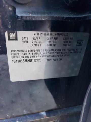 Photo 11 VIN: 1G1105S35HU152426 - CHEVROLET IMPALA LT 