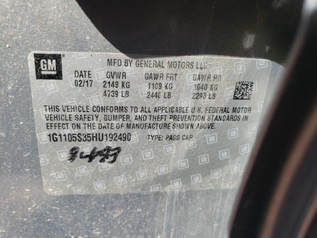 Photo 11 VIN: 1G1105S35HU192490 - CHEVROLET IMPALA LT 