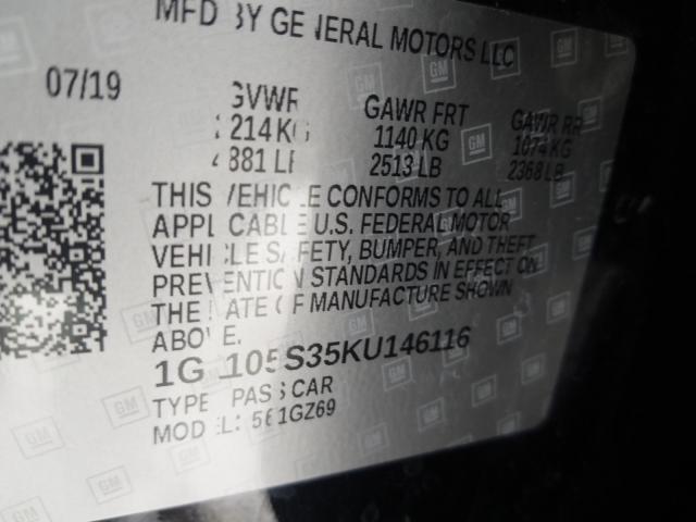 Photo 9 VIN: 1G1105S35KU146116 - CHEVROLET IMPALA PRE 