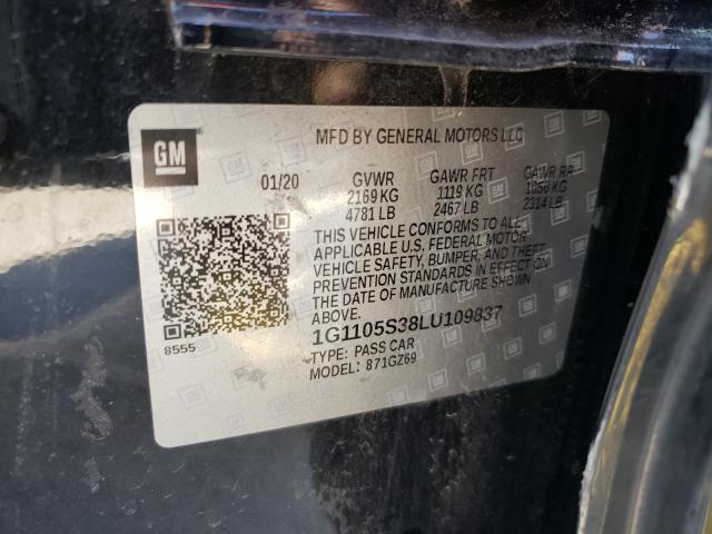 Photo 9 VIN: 1G1105S38LU109837 - CHEVROLET IMPALA PRE 