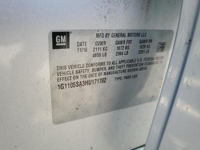 Photo 11 VIN: 1G1105SA3HU171782 - CHEVROLET IMPALA 