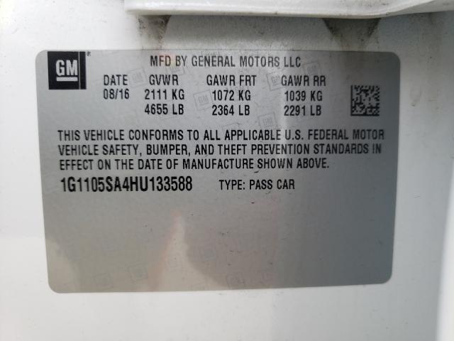 Photo 9 VIN: 1G1105SA4HU133588 - CHEVROLET IMPALA LT 