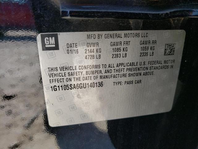 Photo 11 VIN: 1G1105SA6GU140136 - CHEVROLET IMPALA LT 