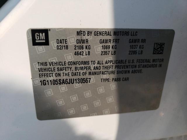 Photo 11 VIN: 1G1105SA6JU130567 - CHEVROLET IMPALA LT 