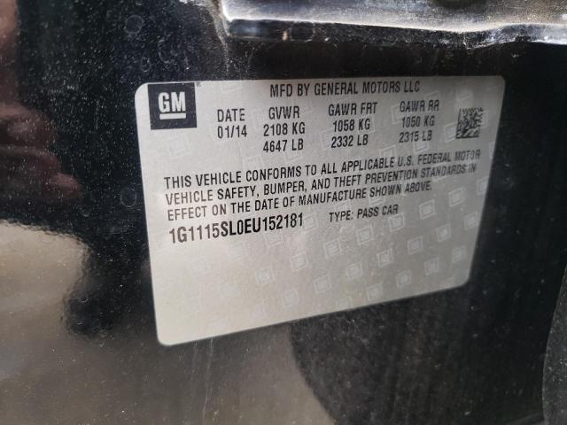 Photo 11 VIN: 1G1115SL0EU152181 - CHEVROLET IMPALA 