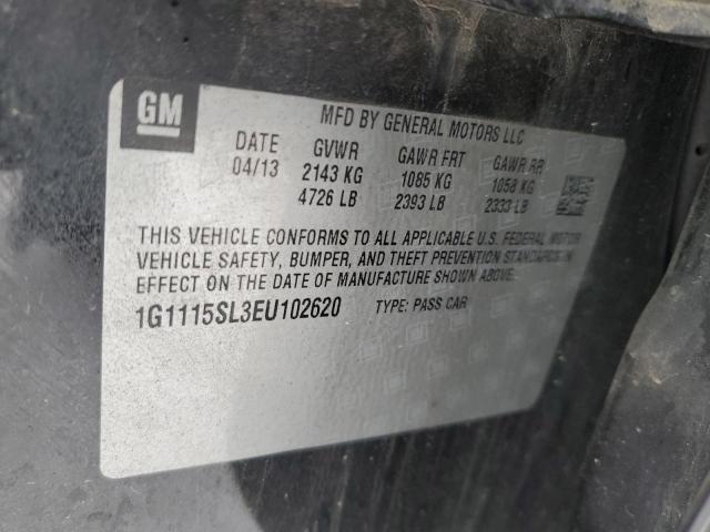 Photo 11 VIN: 1G1115SL3EU102620 - CHEVROLET IMPALA LT 