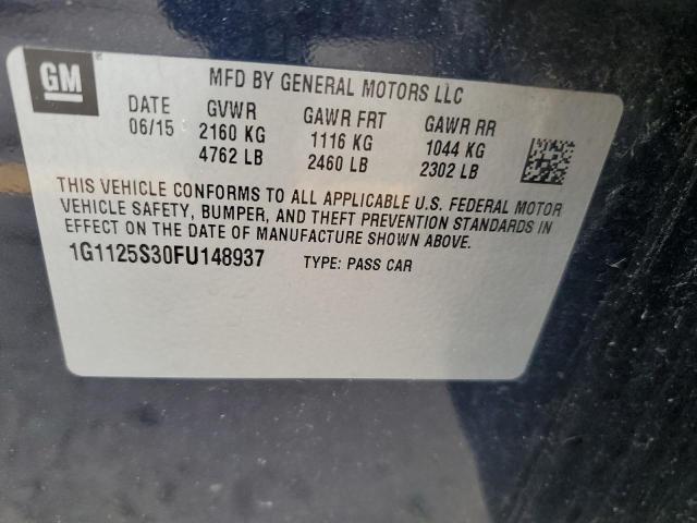 Photo 11 VIN: 1G1125S30FU148937 - CHEVROLET IMPALA 