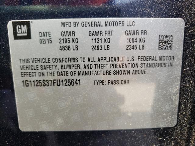 Photo 9 VIN: 1G1125S37FU125641 - CHEVROLET IMPALA LT 