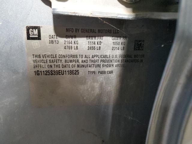 Photo 11 VIN: 1G1125S39EU118625 - CHEVROLET IMPALA LT 