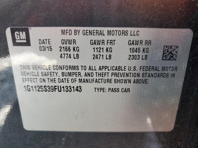 Photo 11 VIN: 1G1125S39FU133143 - CHEVROLET IMPALA LT 