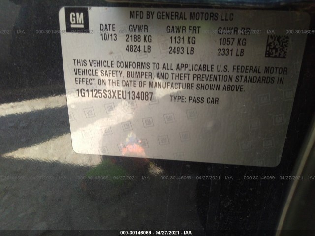 Photo 8 VIN: 1G1125S3XEU134087 - CHEVROLET IMPALA 