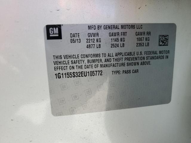 Photo 11 VIN: 1G1155S32EU105772 - CHEVROLET IMPALA LTZ 