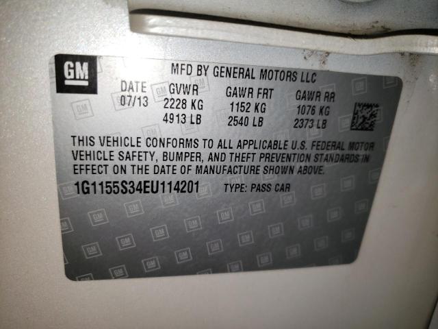 Photo 11 VIN: 1G1155S34EU114201 - CHEVROLET IMPALA LTZ 