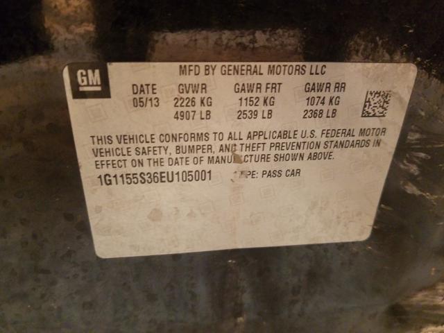 Photo 9 VIN: 1G1155S36EU105001 - CHEVROLET IMPALA LTZ 