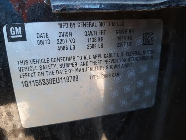 Photo 9 VIN: 1G1155S38EU119708 - CHEVROLET IMPALA LTZ 