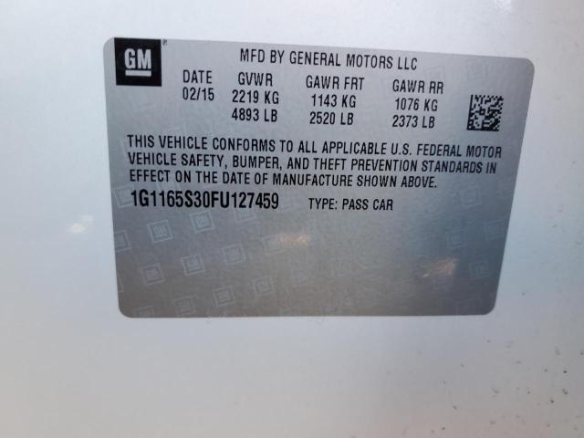 Photo 11 VIN: 1G1165S30FU127459 - CHEVROLET IMPALA 