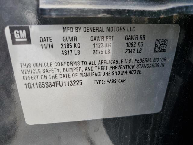 Photo 11 VIN: 1G1165S34FU113225 - CHEVROLET IMPALA 