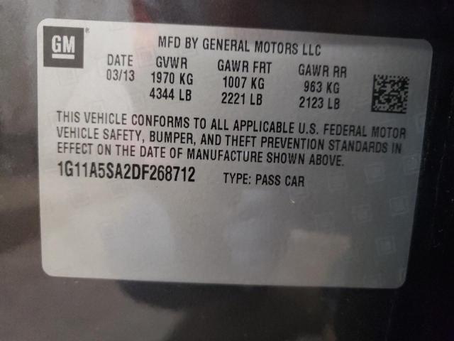 Photo 11 VIN: 1G11A5SA2DF268712 - CHEVROLET MALIBU LS 