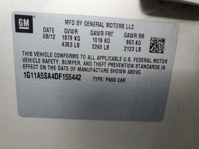 Photo 11 VIN: 1G11A5SA4DF155442 - CHEVROLET MALIBU 