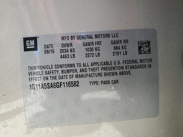 Photo 12 VIN: 1G11A5SA6GF116582 - CHEVROLET MALIBU LIM 