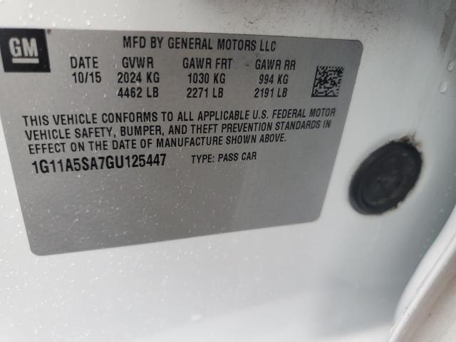 Photo 11 VIN: 1G11A5SA7GU125447 - CHEVROLET MALIBU LIM 