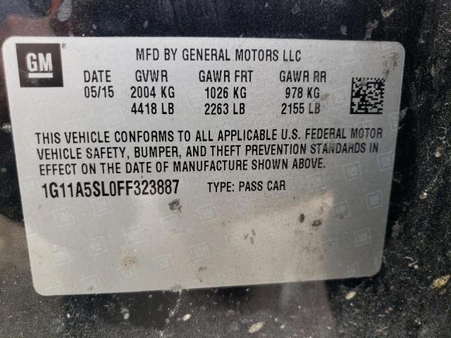 Photo 12 VIN: 1G11A5SL0FF323887 - CHEVROLET MALIBU LS 