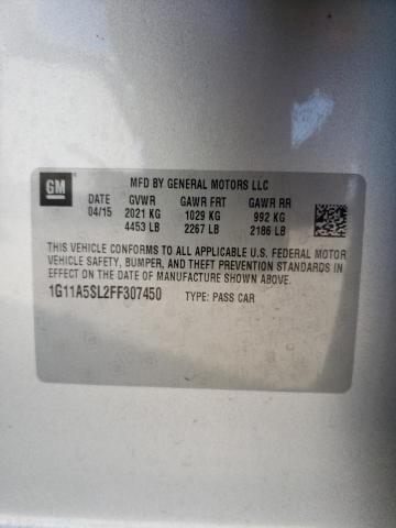 Photo 9 VIN: 1G11A5SL2FF307450 - CHEVROLET MALIBU LS 