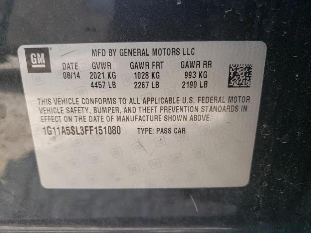 Photo 11 VIN: 1G11A5SL3FF151080 - CHEVROLET MALIBU LS 