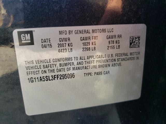 Photo 9 VIN: 1G11A5SL3FF295096 - CHEVROLET MALIBU LS 