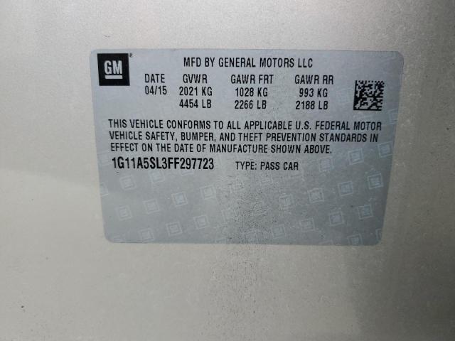 Photo 11 VIN: 1G11A5SL3FF297723 - CHEVROLET MALIBU LS 