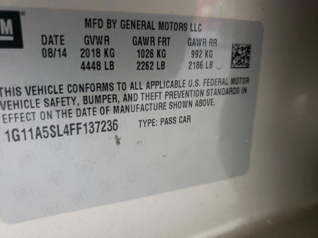 Photo 9 VIN: 1G11A5SL4FF137236 - CHEVROLET MALIBU LS 