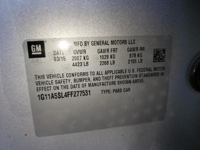 Photo 9 VIN: 1G11A5SL4FF277531 - CHEVROLET MALIBU LS 