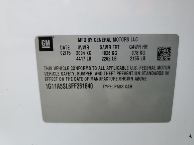 Photo 11 VIN: 1G11A5SL6FF261640 - CHEVROLET MALIBU LS 