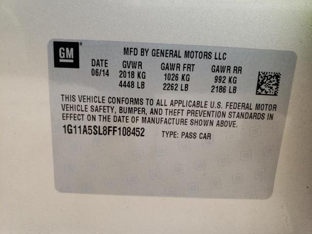 Photo 9 VIN: 1G11A5SL8FF108452 - CHEVROLET MALIBU LS 