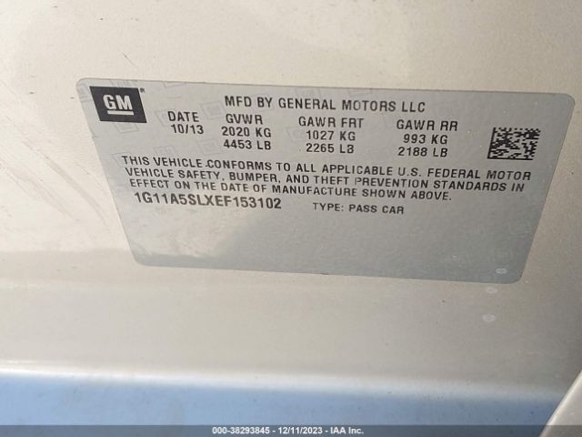 Photo 8 VIN: 1G11A5SLXEF153102 - CHEVROLET MALIBU 