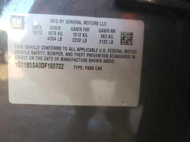 Photo 9 VIN: 1G11B5SA0DF183722 - CHEVROLET MALIBU 