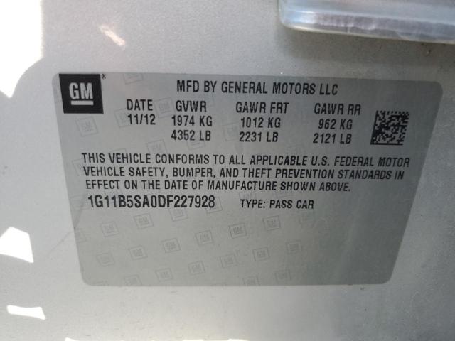 Photo 11 VIN: 1G11B5SA0DF227928 - CHEVROLET MALIBU 