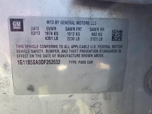 Photo 11 VIN: 1G11B5SA0DF262632 - CHEVROLET MALIBU 