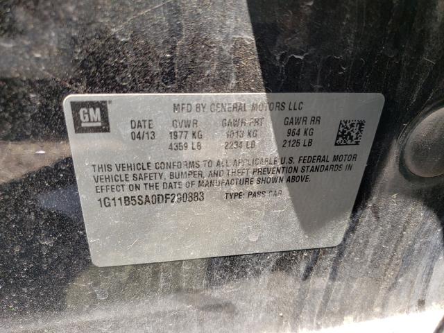 Photo 9 VIN: 1G11B5SA0DF290883 - CHEVROLET MALIBU LS 