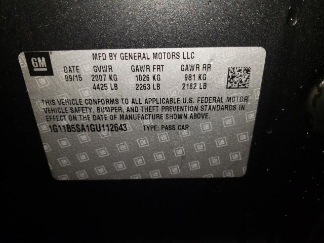 Photo 9 VIN: 1G11B5SA1GU112643 - CHEVROLET MALIBU LIM 