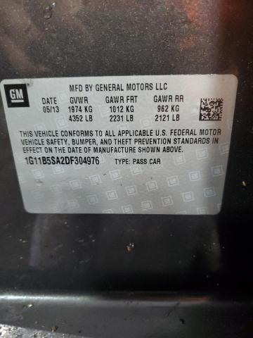 Photo 11 VIN: 1G11B5SA2DF304976 - CHEVROLET MALIBU 