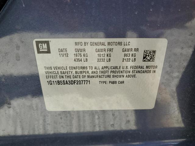 Photo 11 VIN: 1G11B5SA3DF207771 - CHEVROLET MALIBU LS 