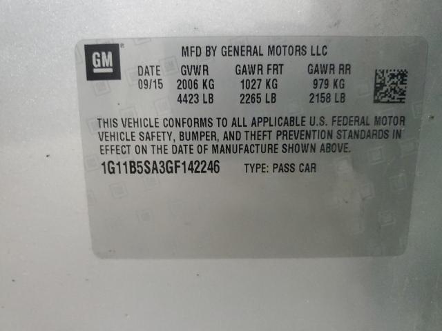 Photo 12 VIN: 1G11B5SA3GF142246 - CHEVROLET MALIBU LIM 