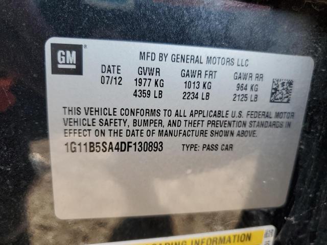 Photo 11 VIN: 1G11B5SA4DF130893 - CHEVROLET MALIBU LS 