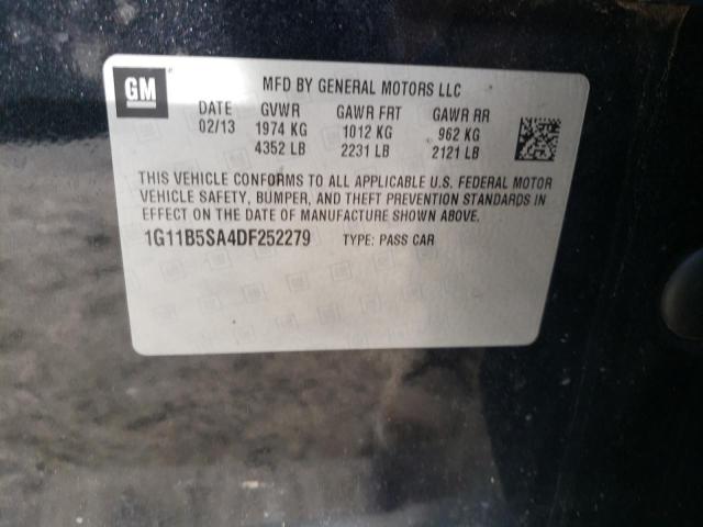 Photo 11 VIN: 1G11B5SA4DF252279 - CHEVROLET MALIBU LS 