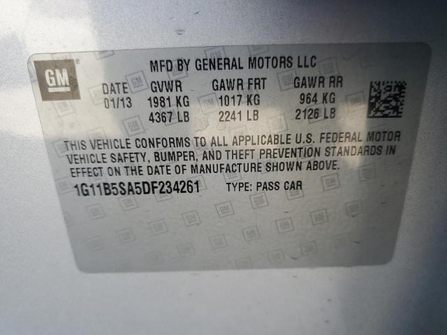 Photo 11 VIN: 1G11B5SA5DF234261 - CHEVROLET MALIBU LS 